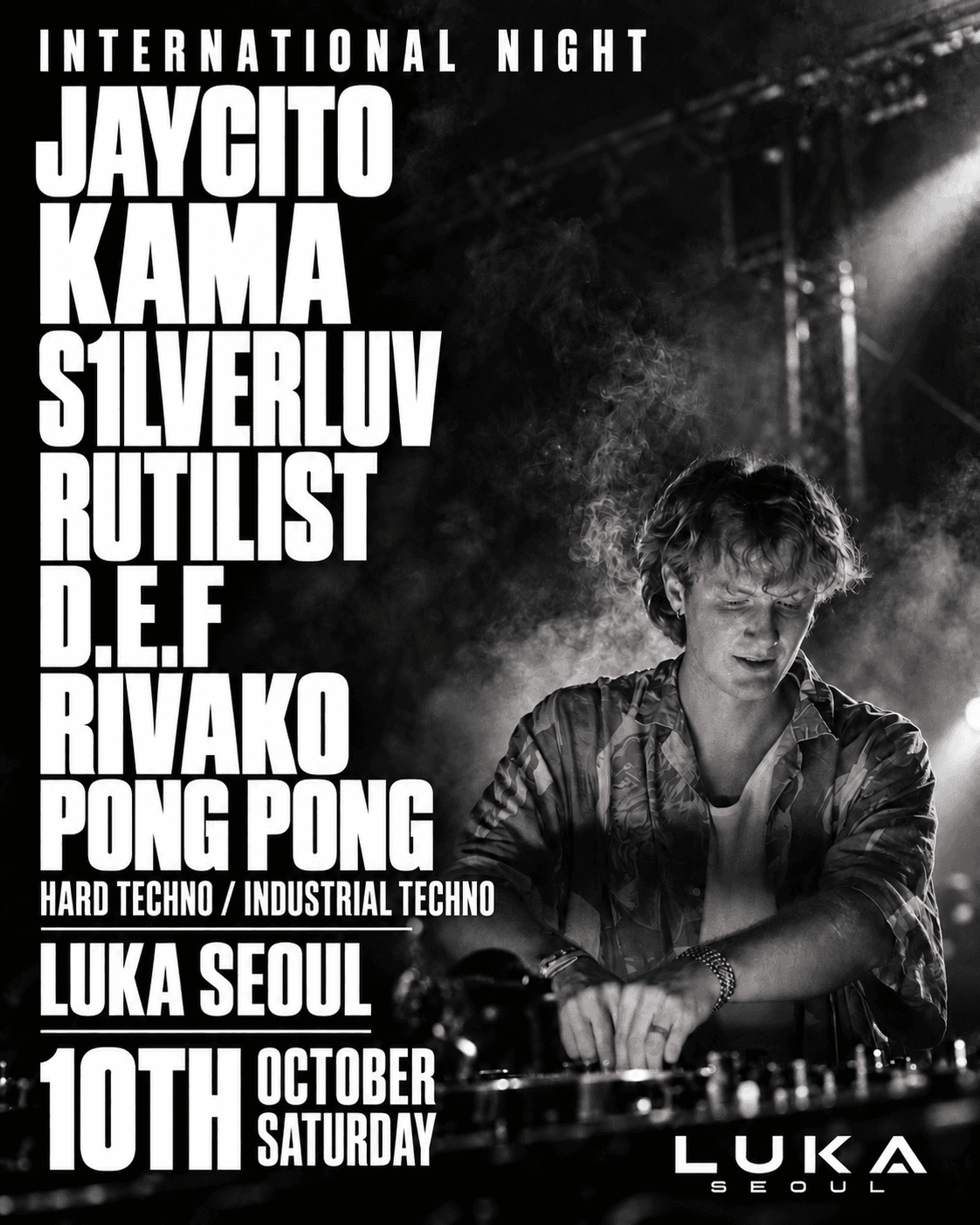 INTERNATIONAL HARD TECHNO NIGHT flyer
