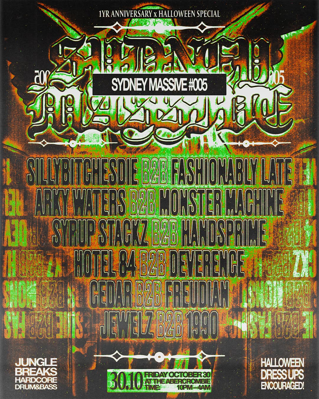Sydney Massive #005 flyer