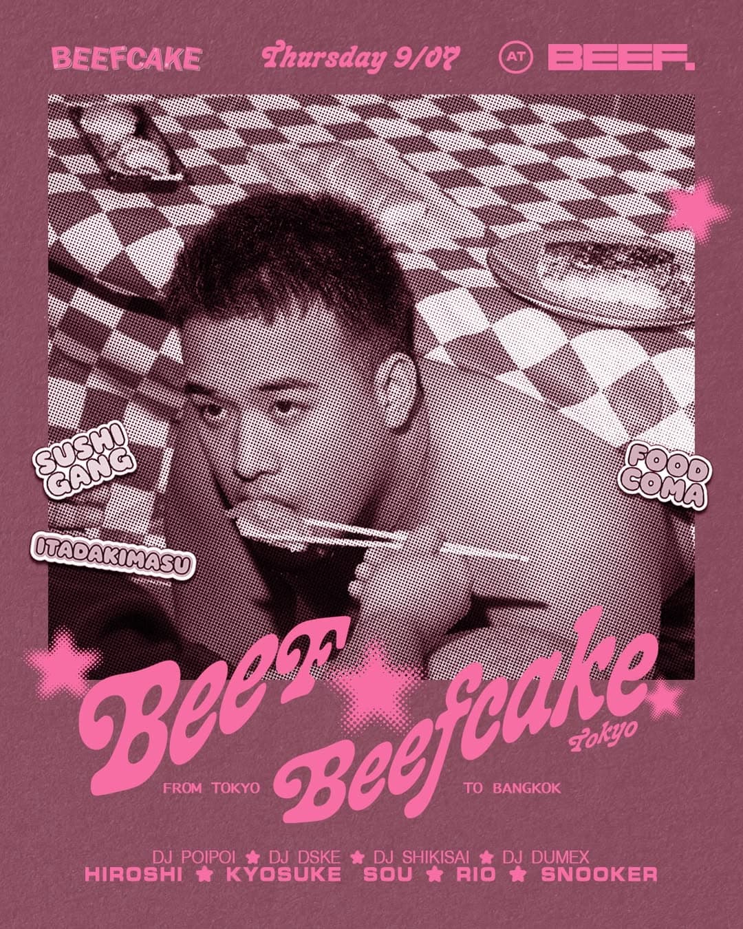 BEEF x BEEFCAKE TOKYO flyer - image 2 of 2
