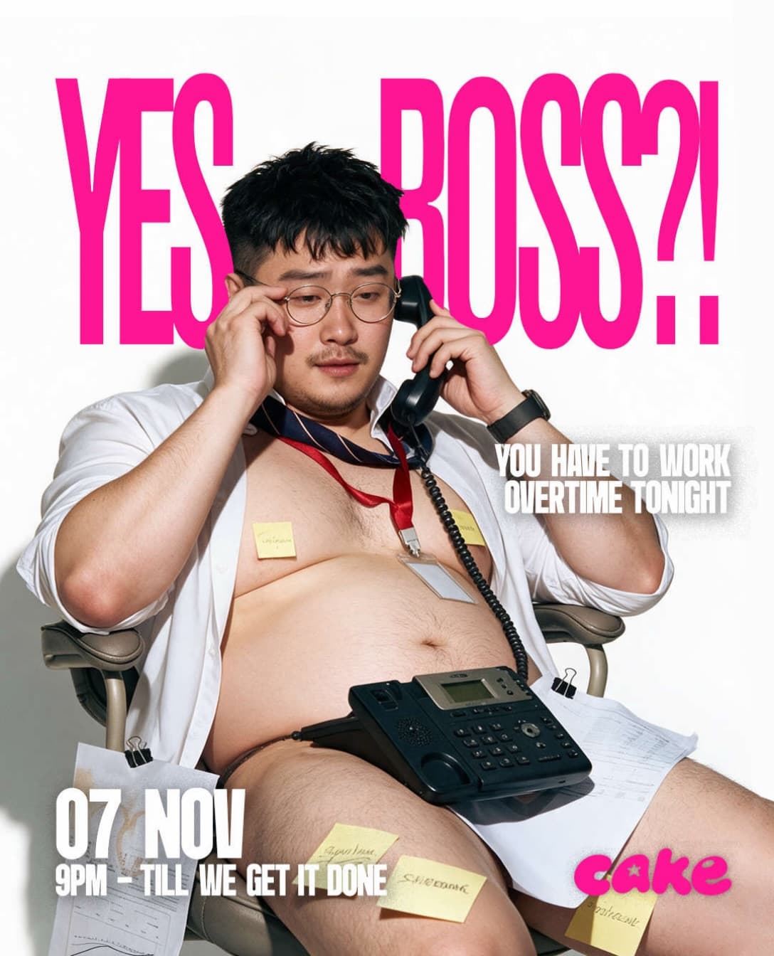 YES BOSS?! flyer