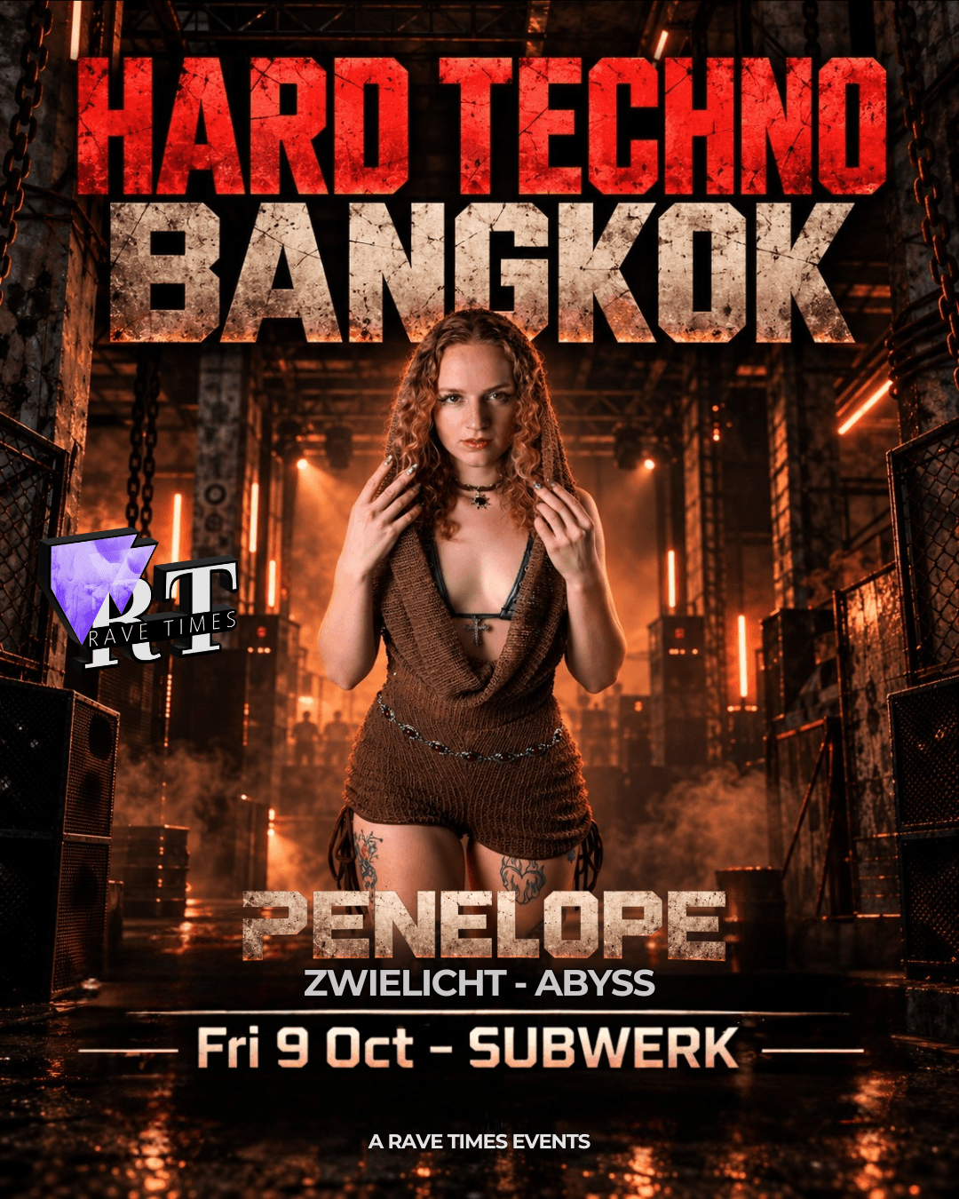 Hard Techno with PENELOPE (weareone) - by Rave Times flyer