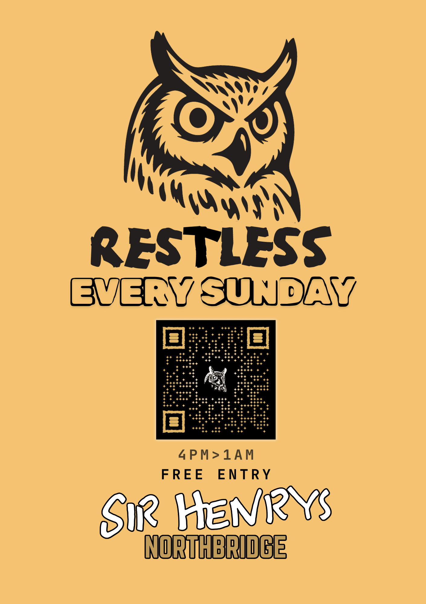 RS136: Restless Sundays flyer - image 2 of 2