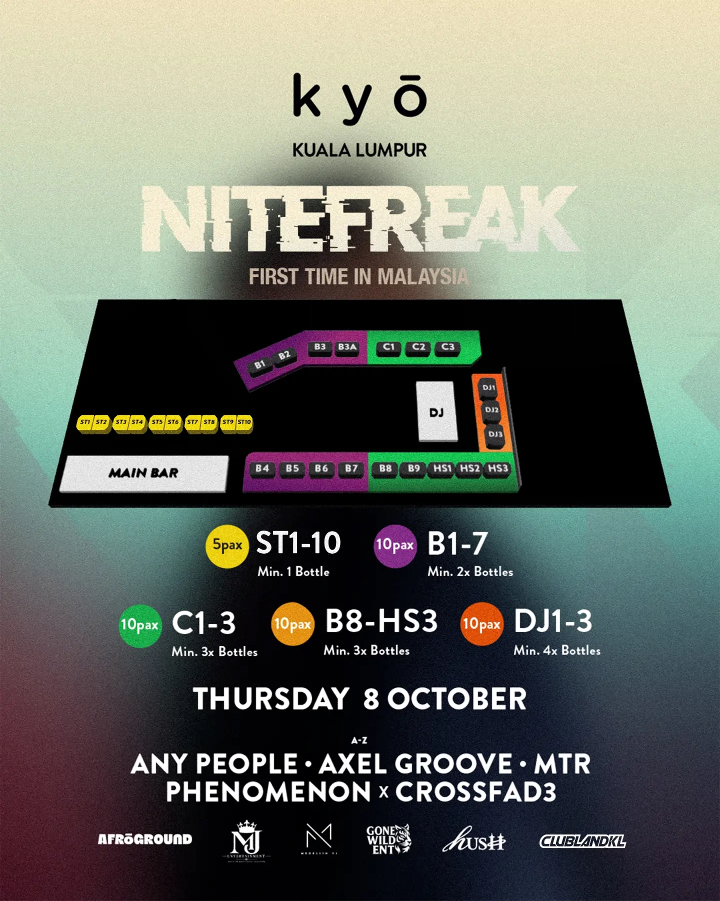 NITEFREAK at KYŌ flyer - image 2 of 4