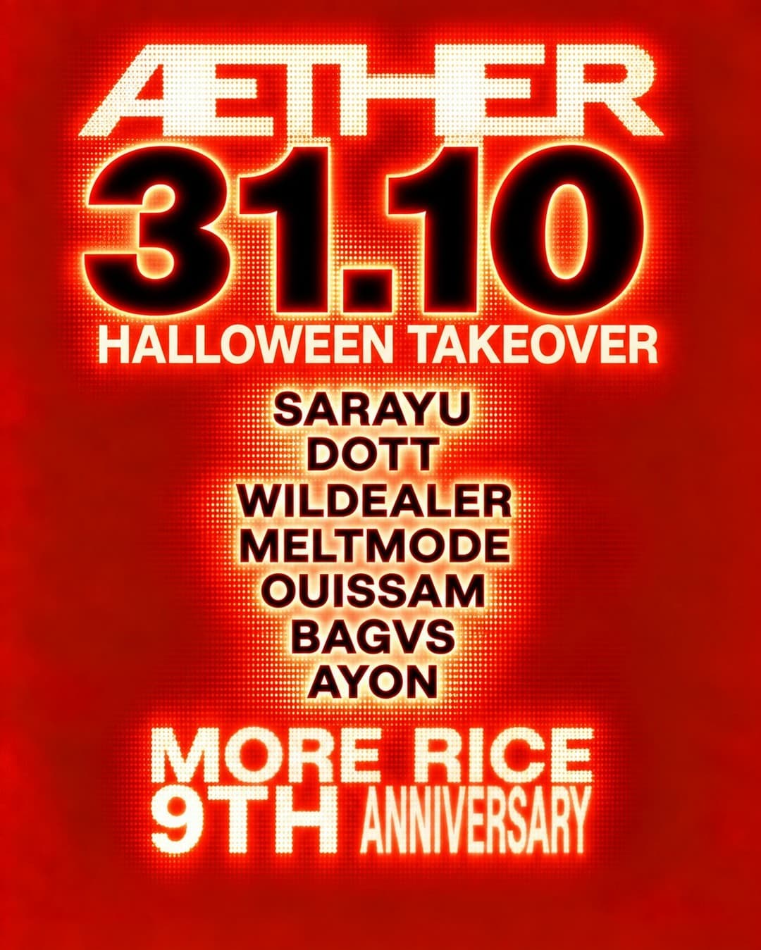 AETHER Halloween Takeover flyer - image 3 of 9
