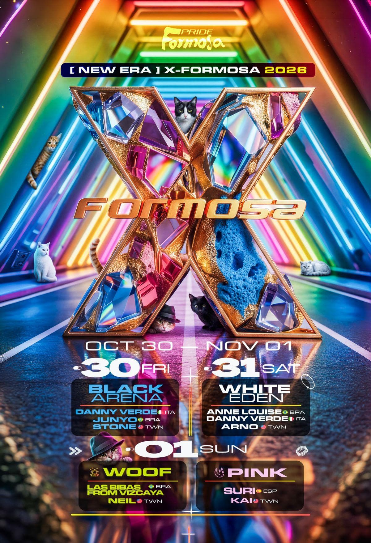 X-Formosa 2026 彩虹音樂節 flyer