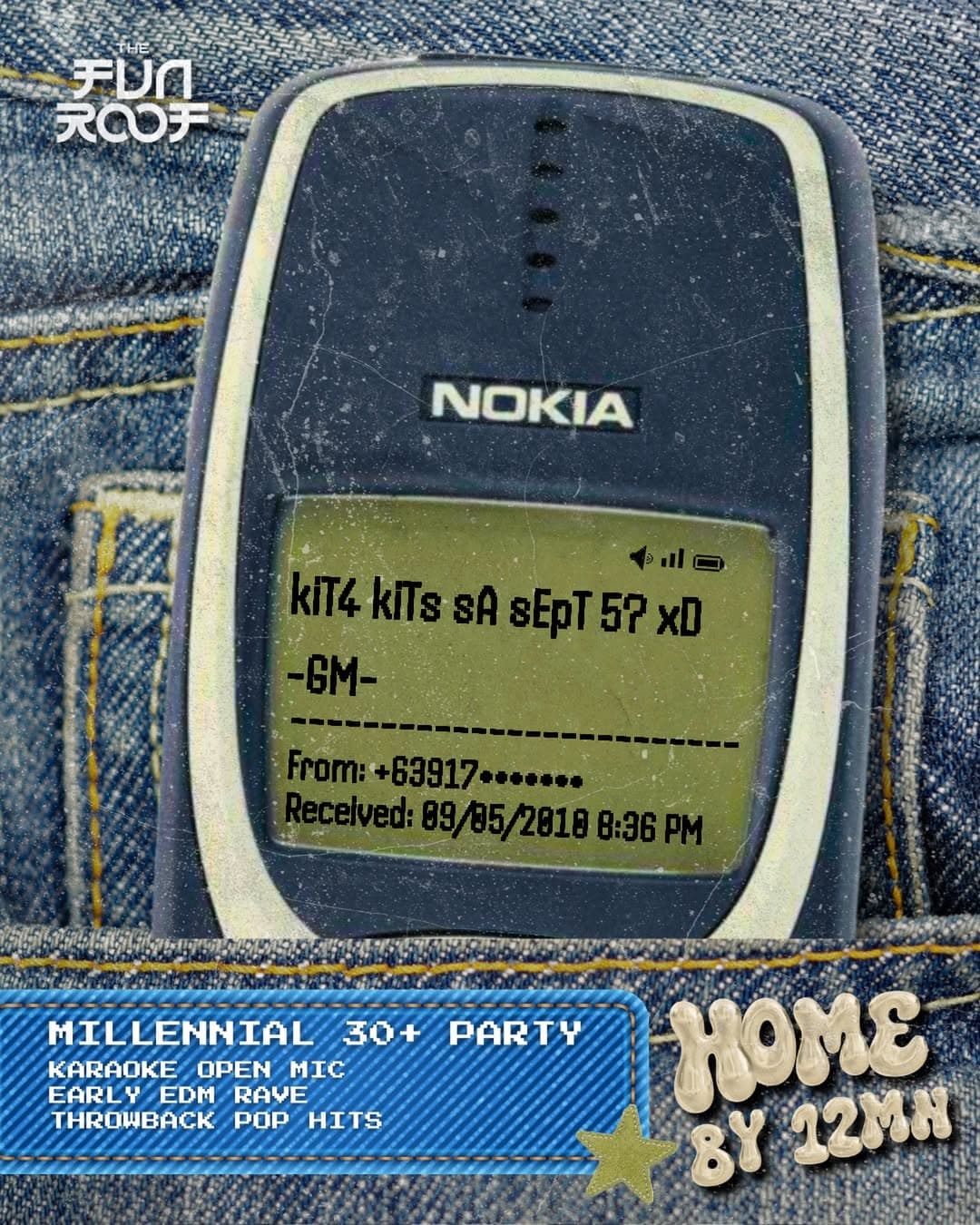 HOME BY 12MN: Millennial 30+ Party flyer