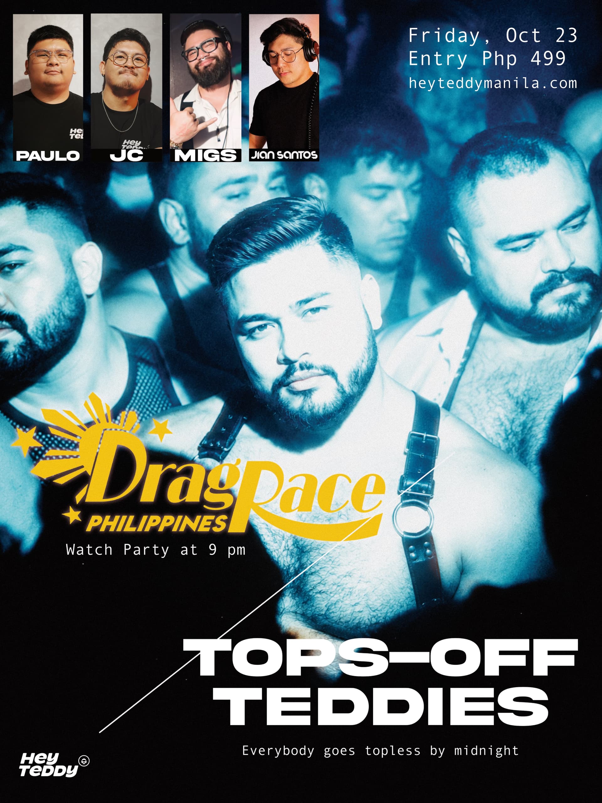 Tops Off Teddies flyer