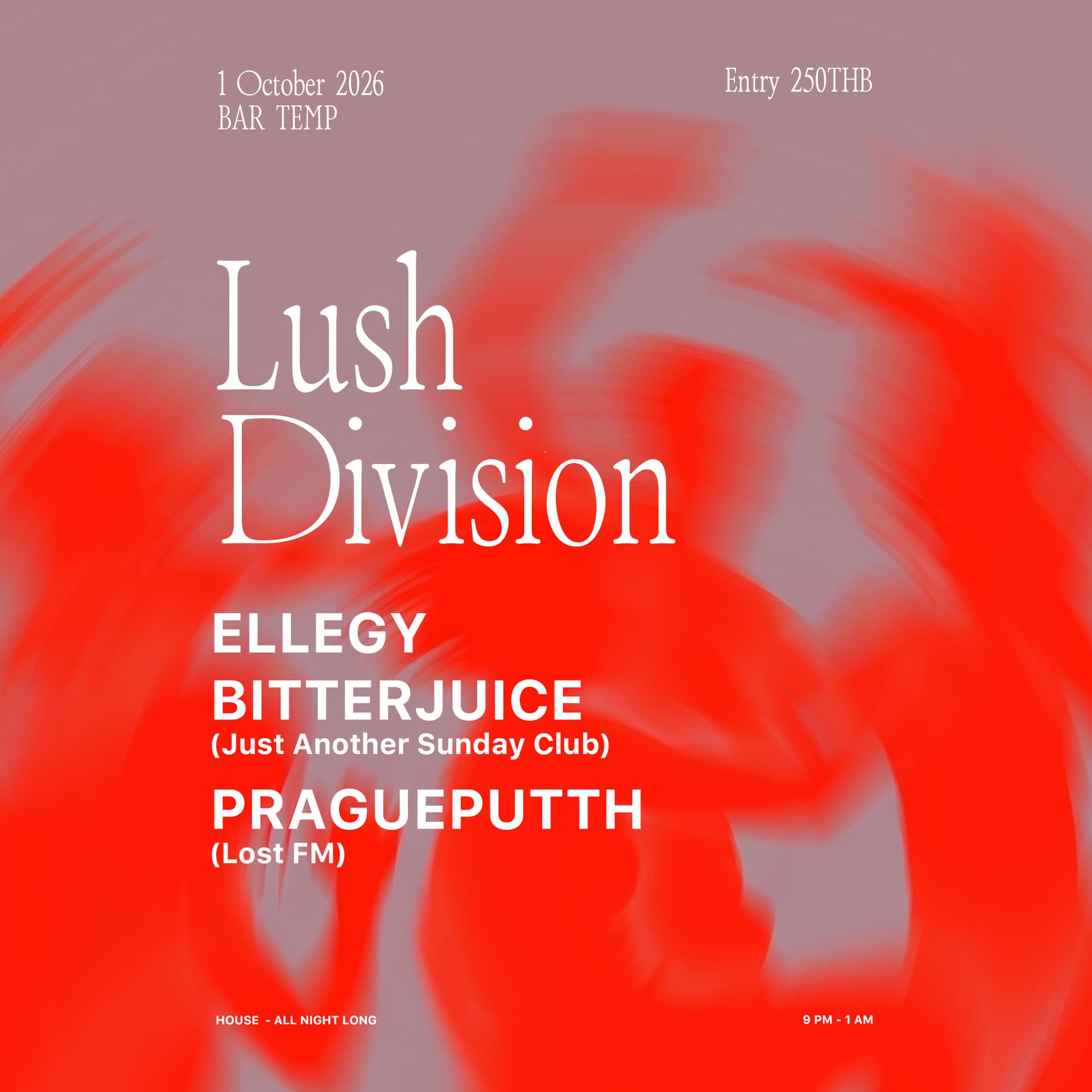 Lush Division flyer
