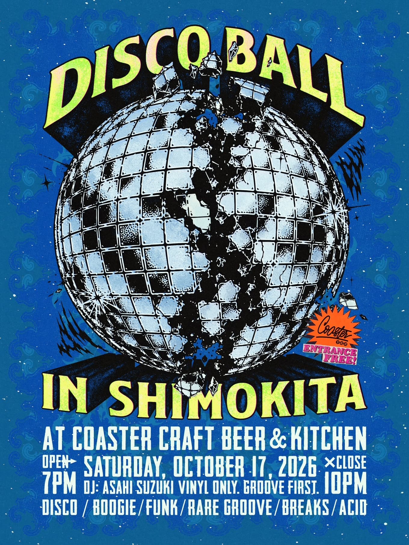 Discoball in Shimokita flyer
