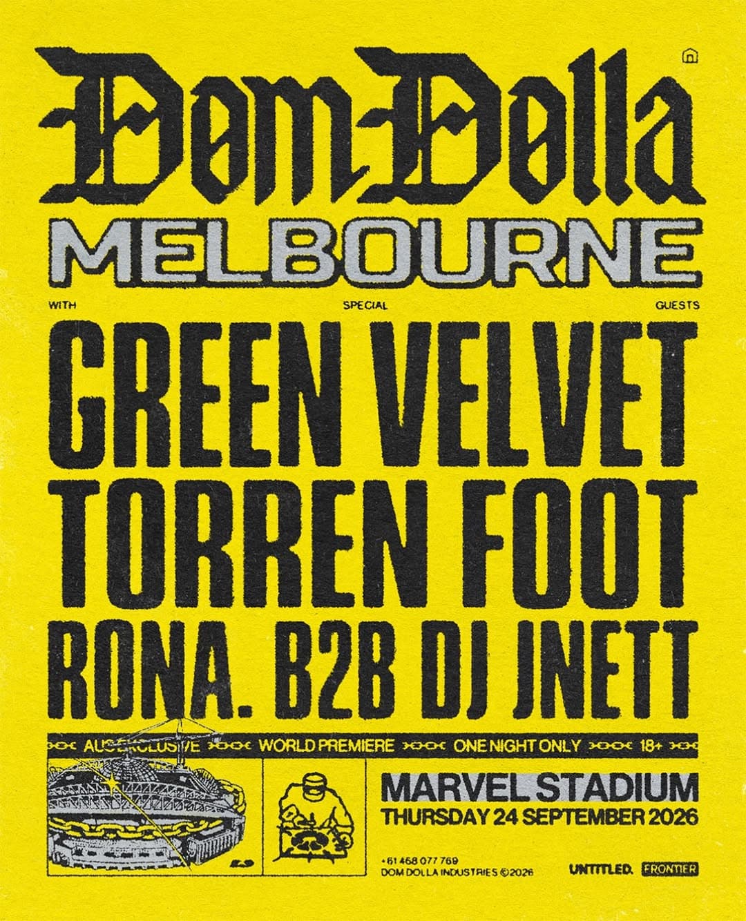 DOM DOLLA welcomes Green Velvet flyer