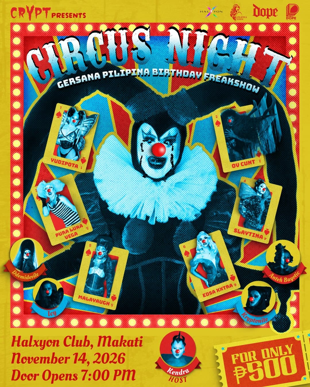 CIRCUS NIGHT - The Gersana Pilipina Birthday Show flyer