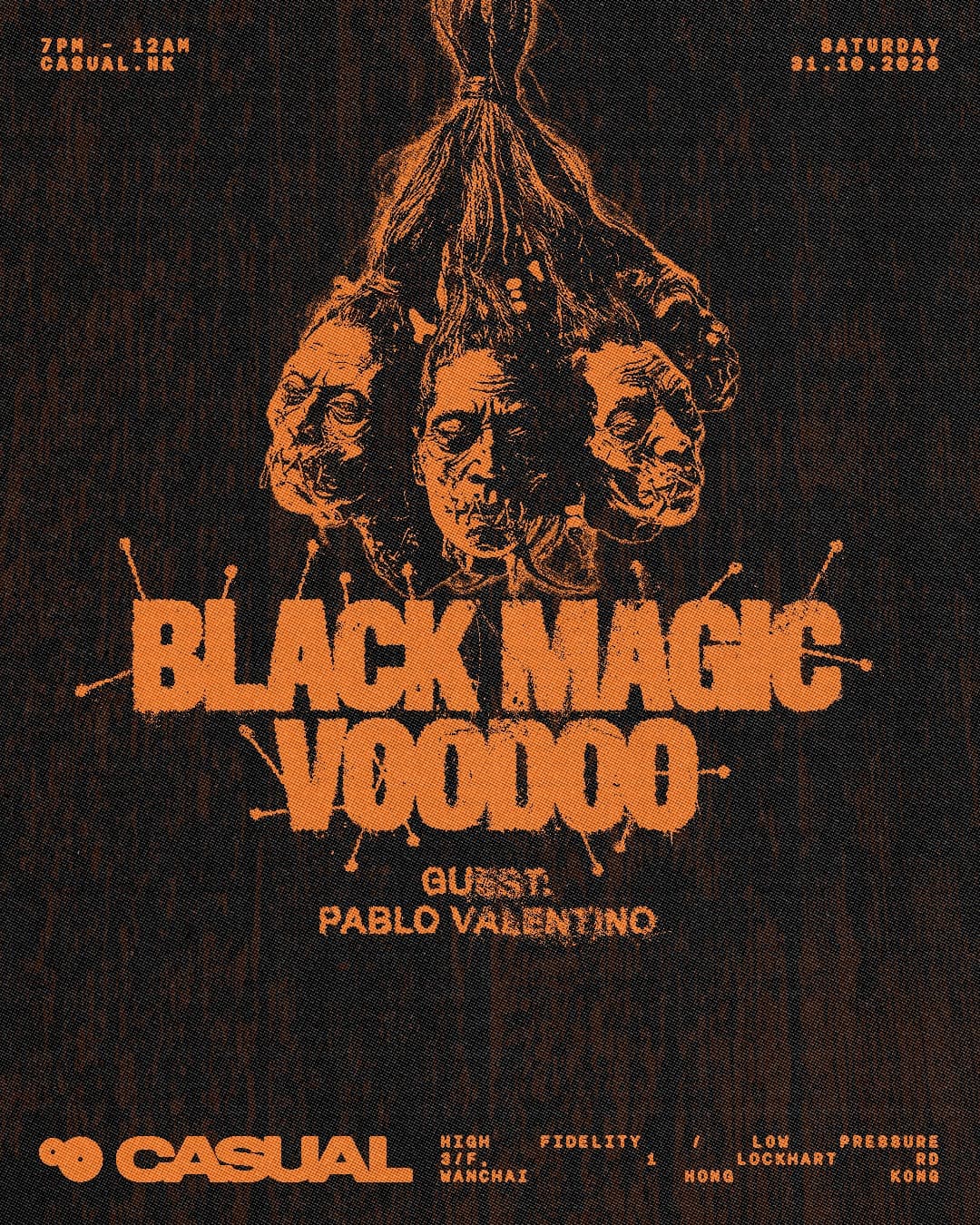 BLACK MAGIC VOODOO: Pablo Valentino (MCDE Recordings, France) flyer