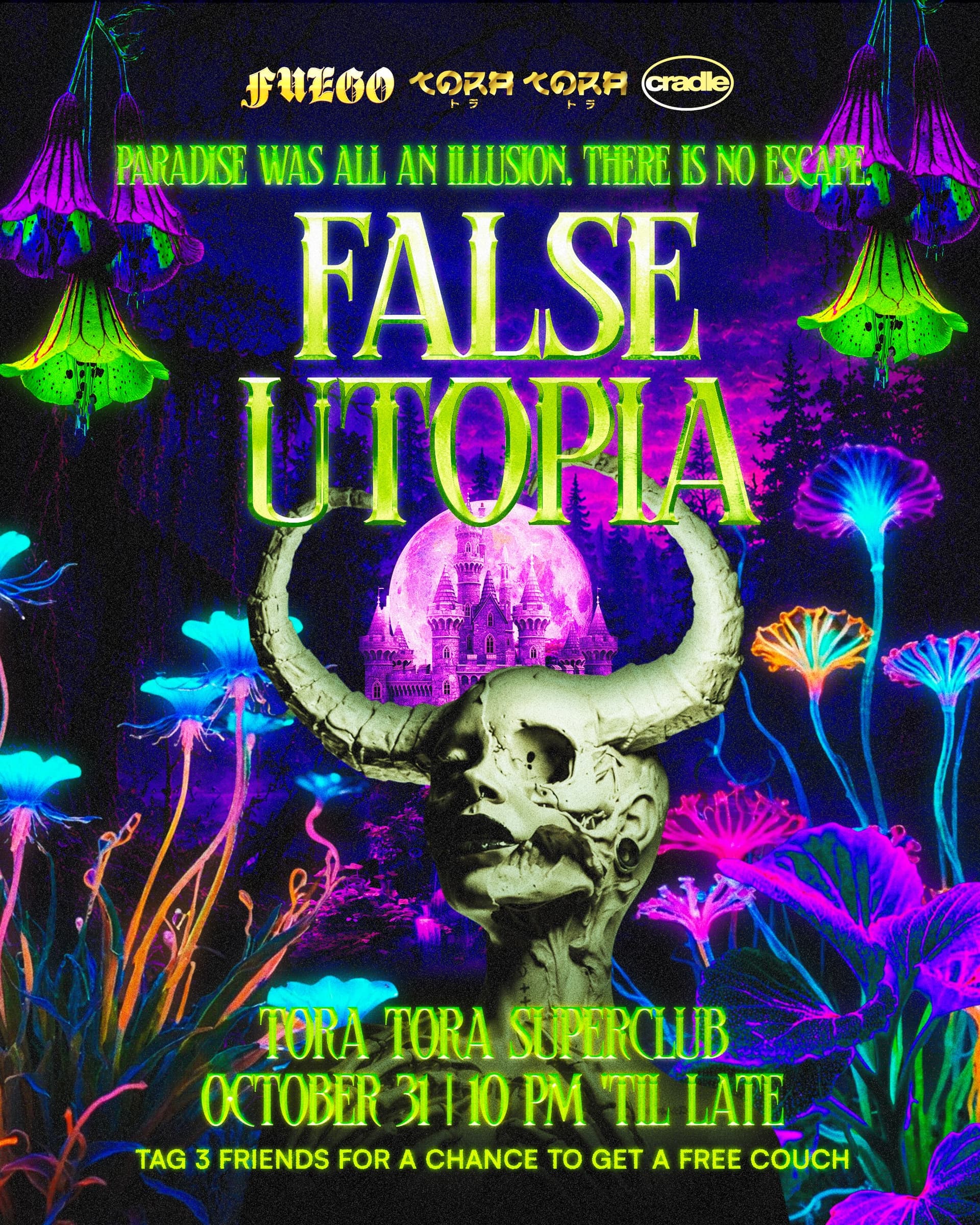 FALSE UTOPIA flyer
