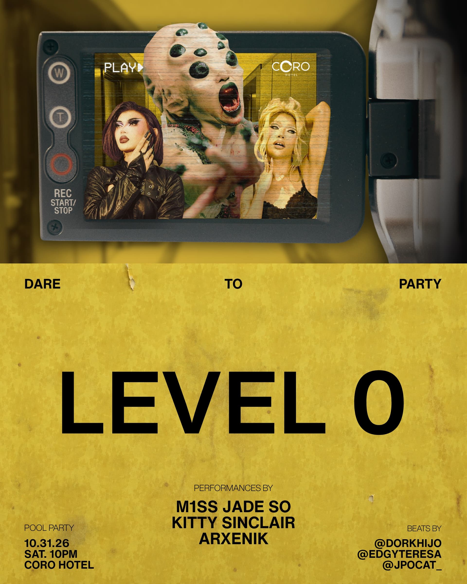 LEVEL 0 - Dare to Party flyer