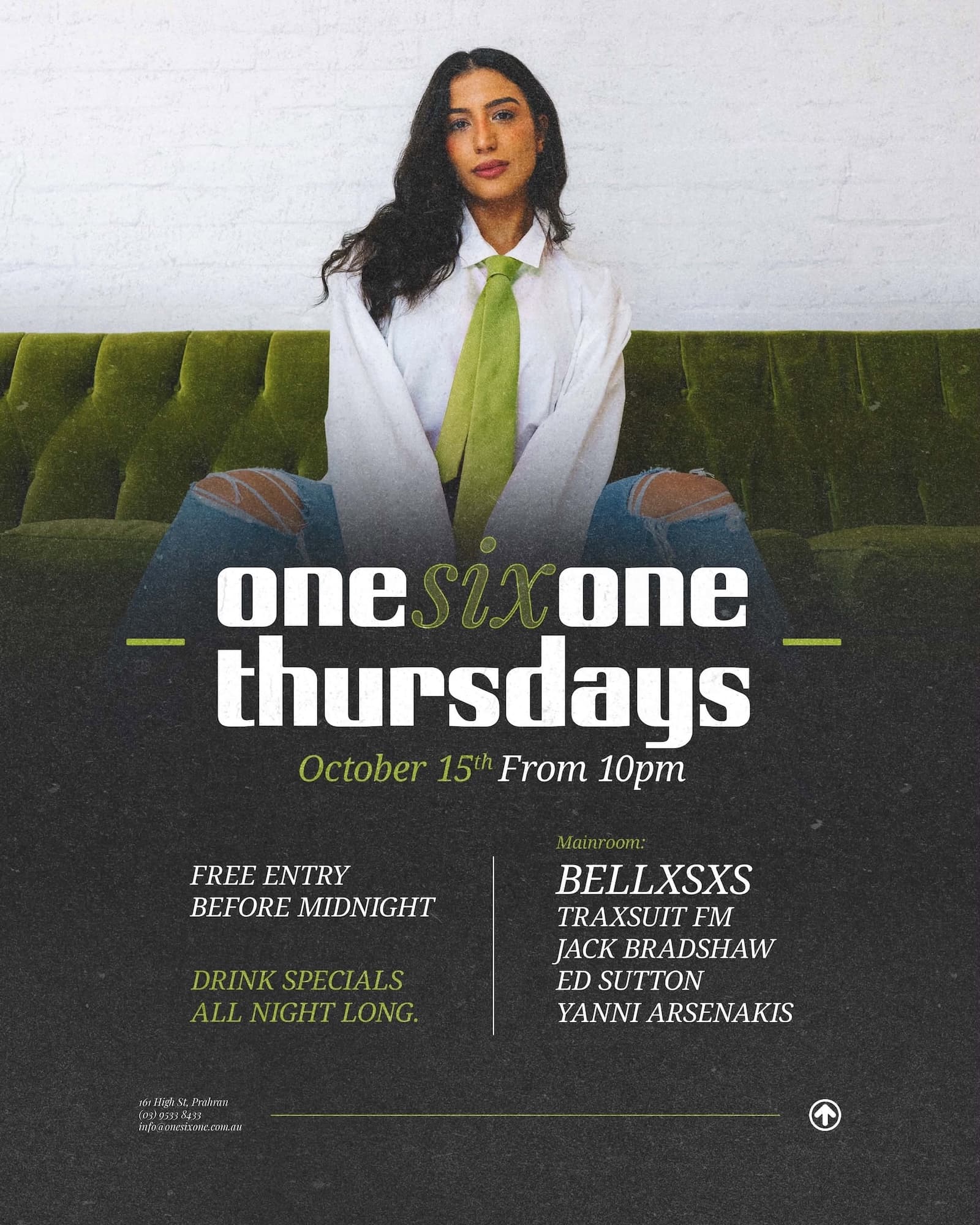 onesixone Thursdays: BELLXSXS flyer