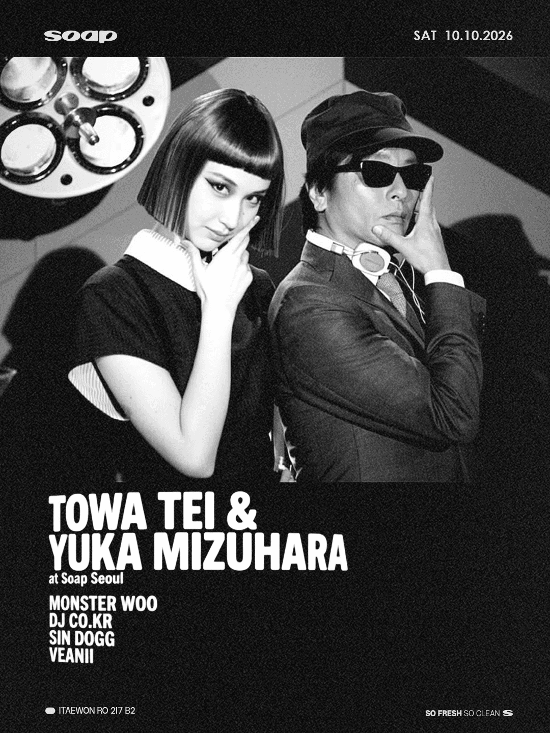 Towa Tei & Yuka Mizuhara flyer