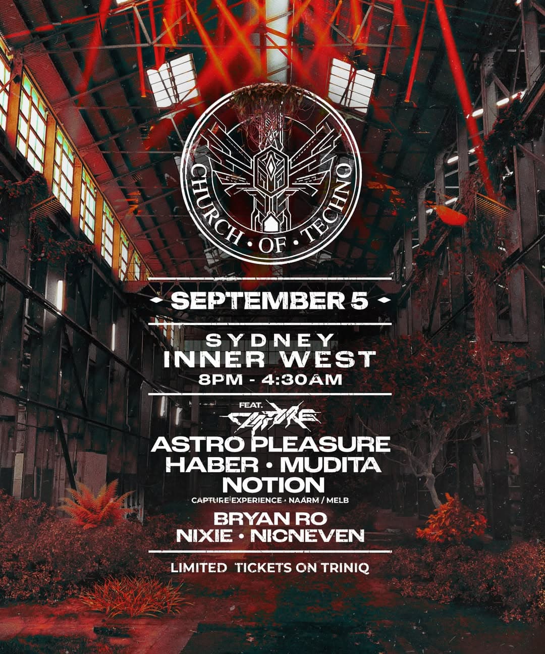 Church of Techno flyer
