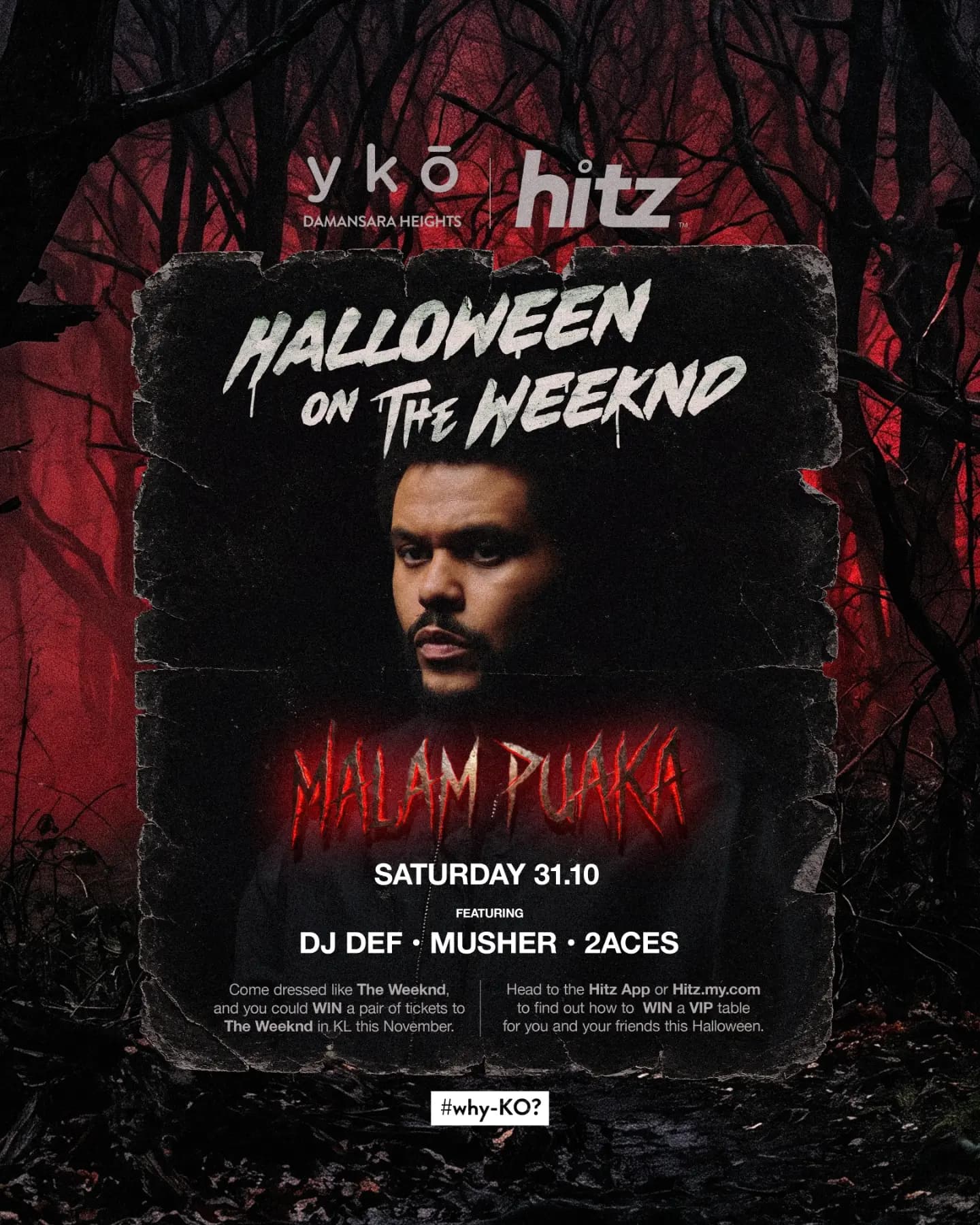 YKŌ × HITZ Presents: Halloween on the Weekend - Malam Puaka flyer