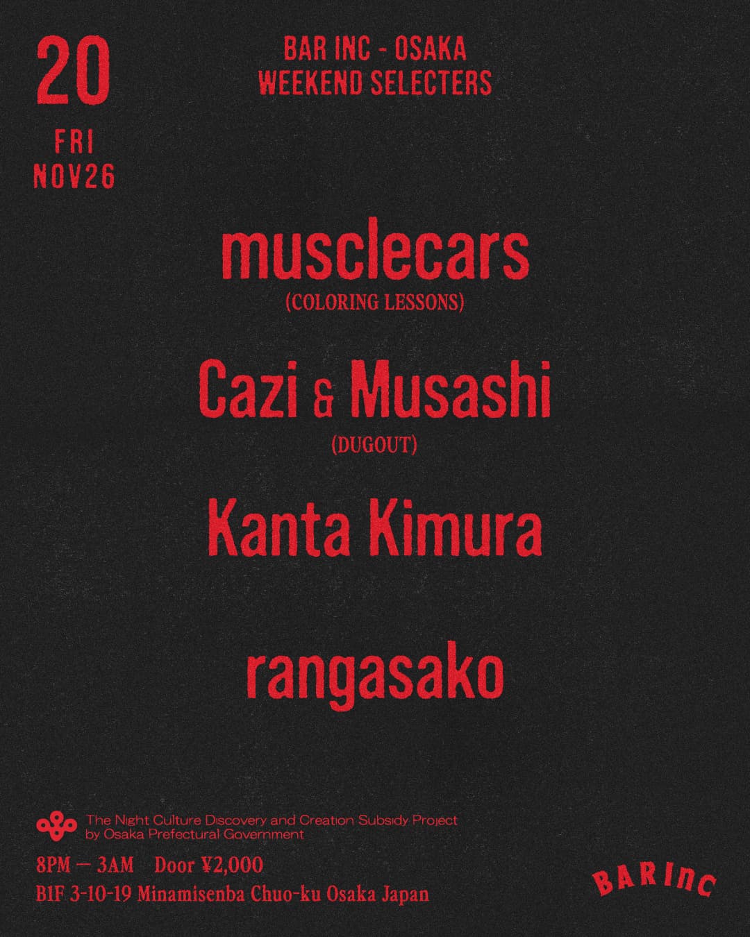 WEEKEND SELECTERS flyer