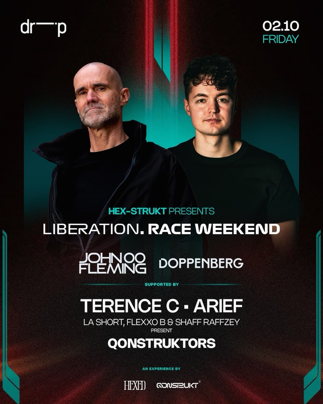 HEX-STRUKT presents LIBERATION: Race Weekend flyer