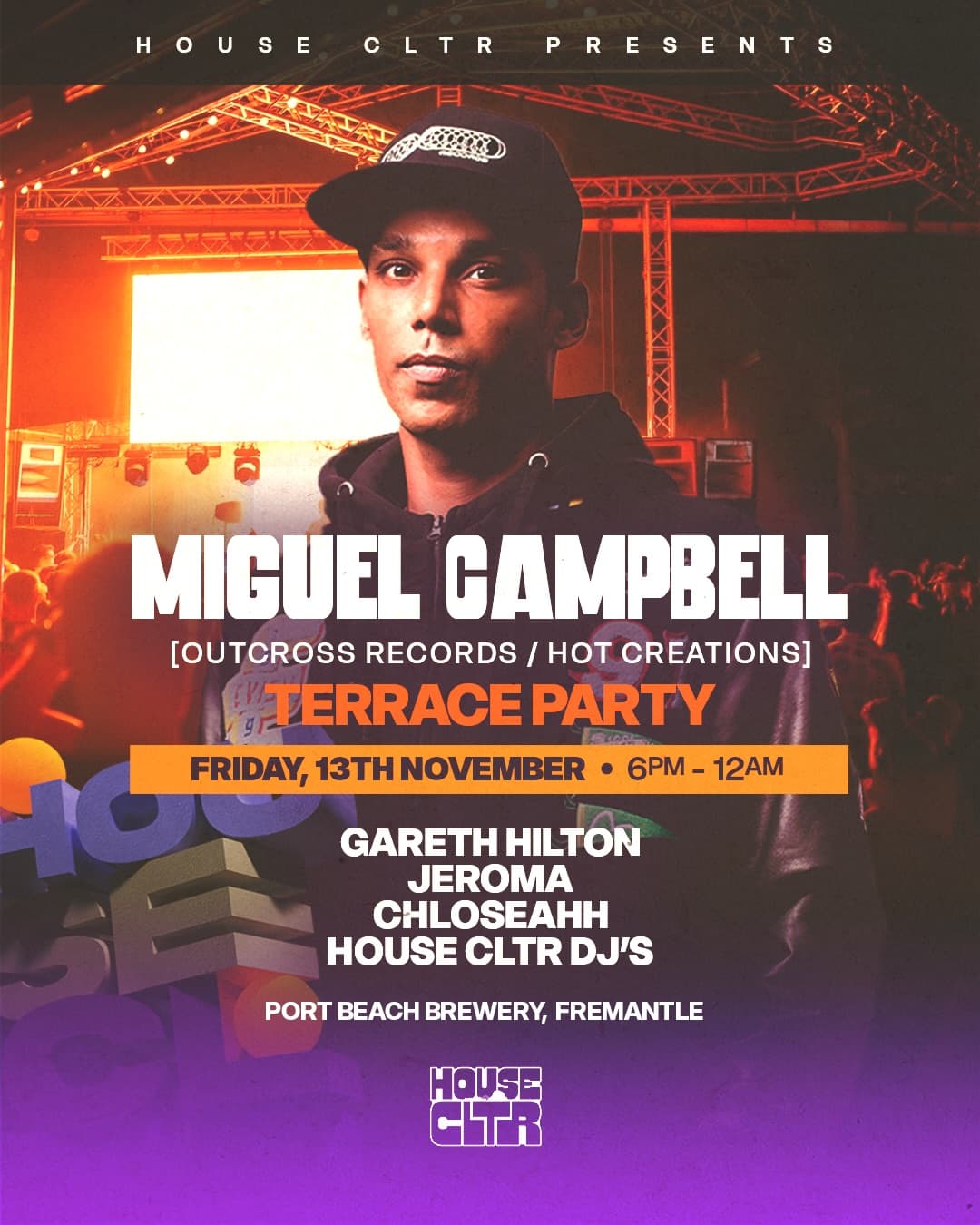 House CLTR Perth feat. Miguel Campbell flyer