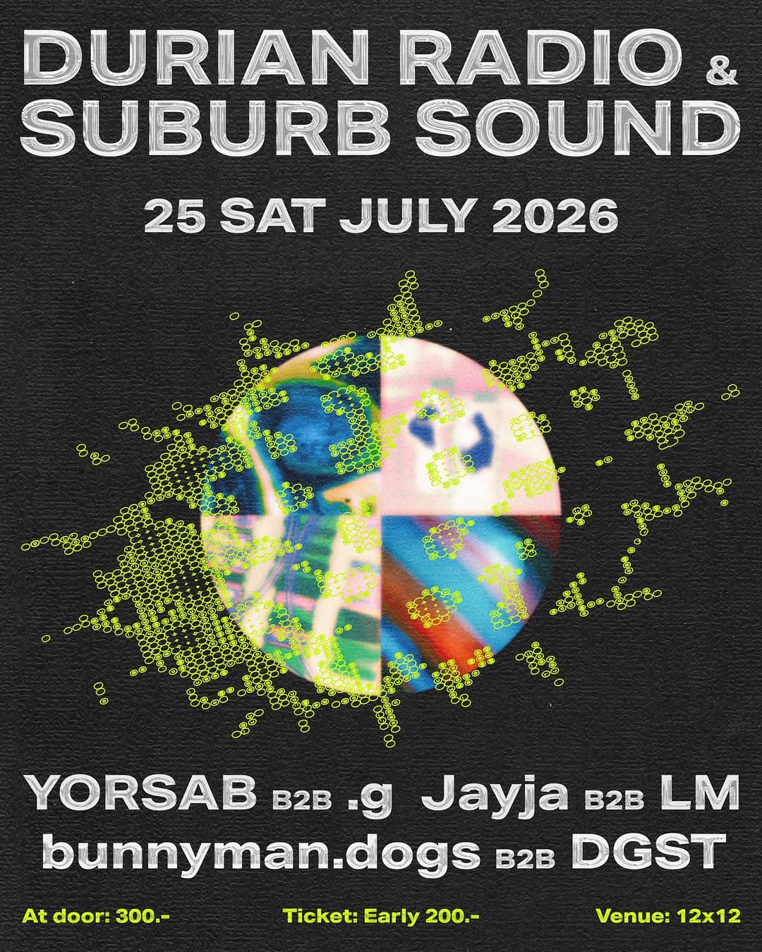 DURIAN RADIO × SUBURB SOUND flyer