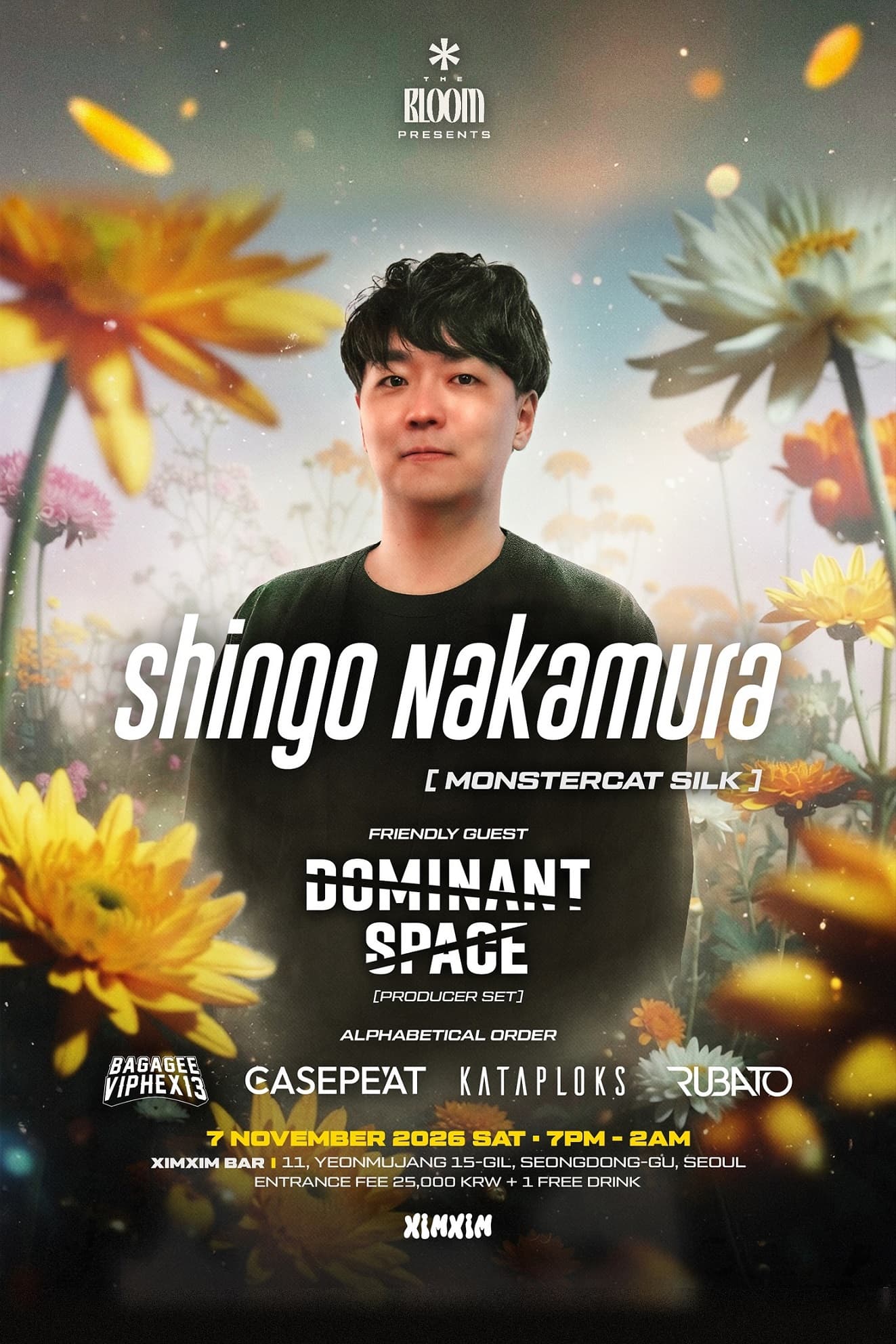 The Bloom presents Shingo Nakamura flyer