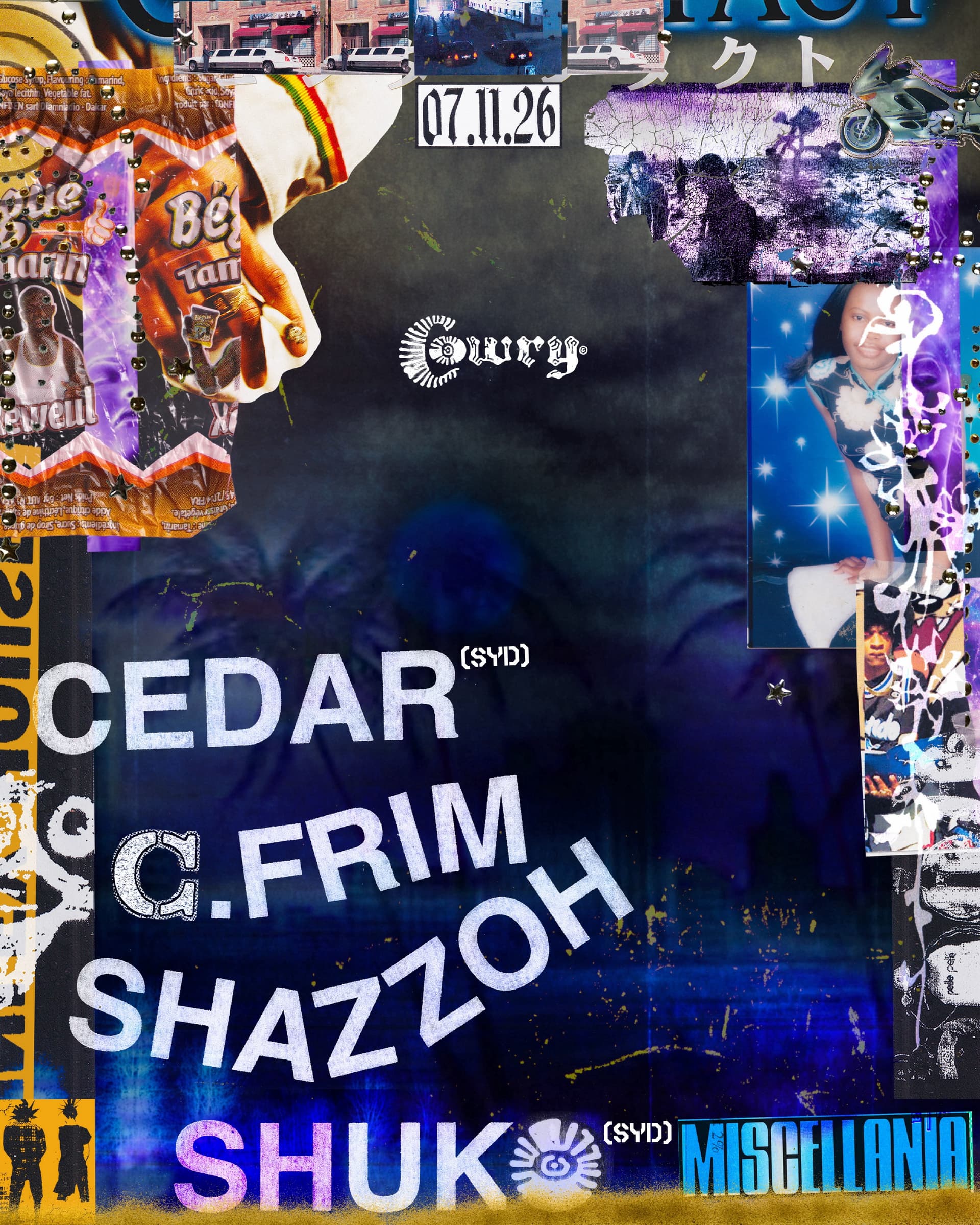 COWRY w/ C.FRIM, Cedar, Shuko & Shazzoh flyer