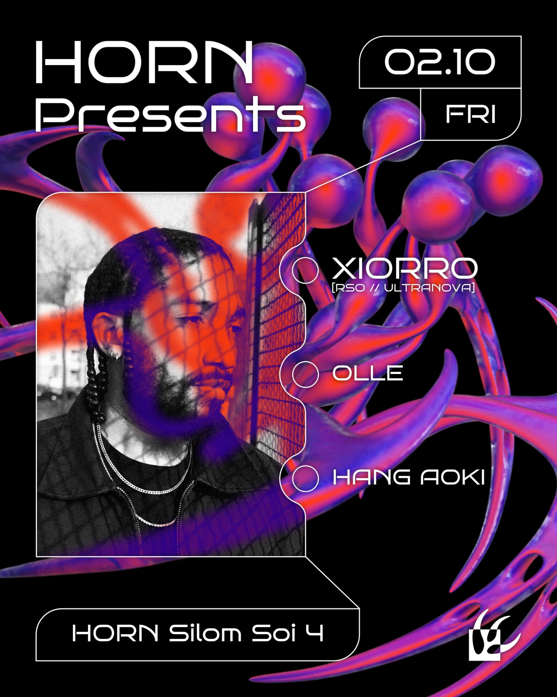 HORN Presents Xiorro flyer