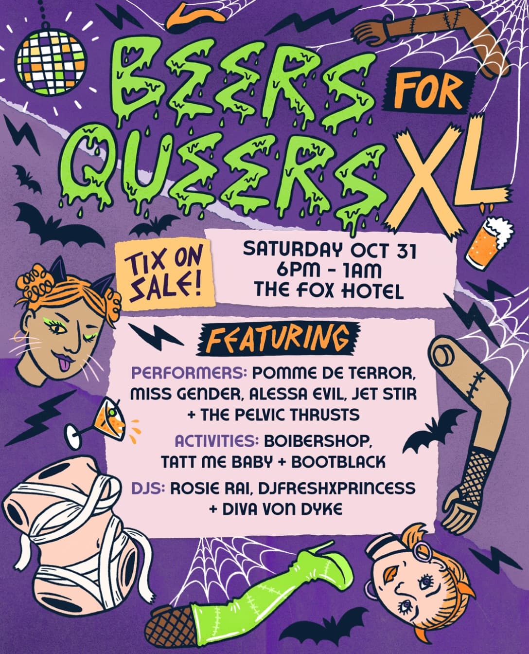 Beers for Queers XL: Halloween Party flyer