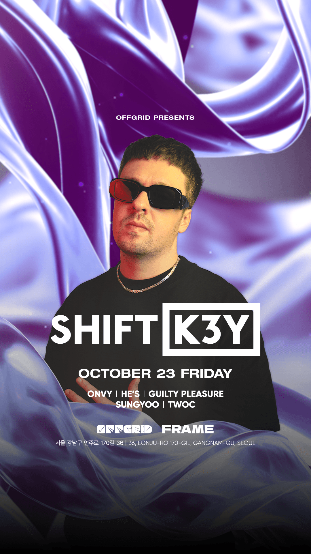 SHIFT K3Y presented by OFFGRID flyer