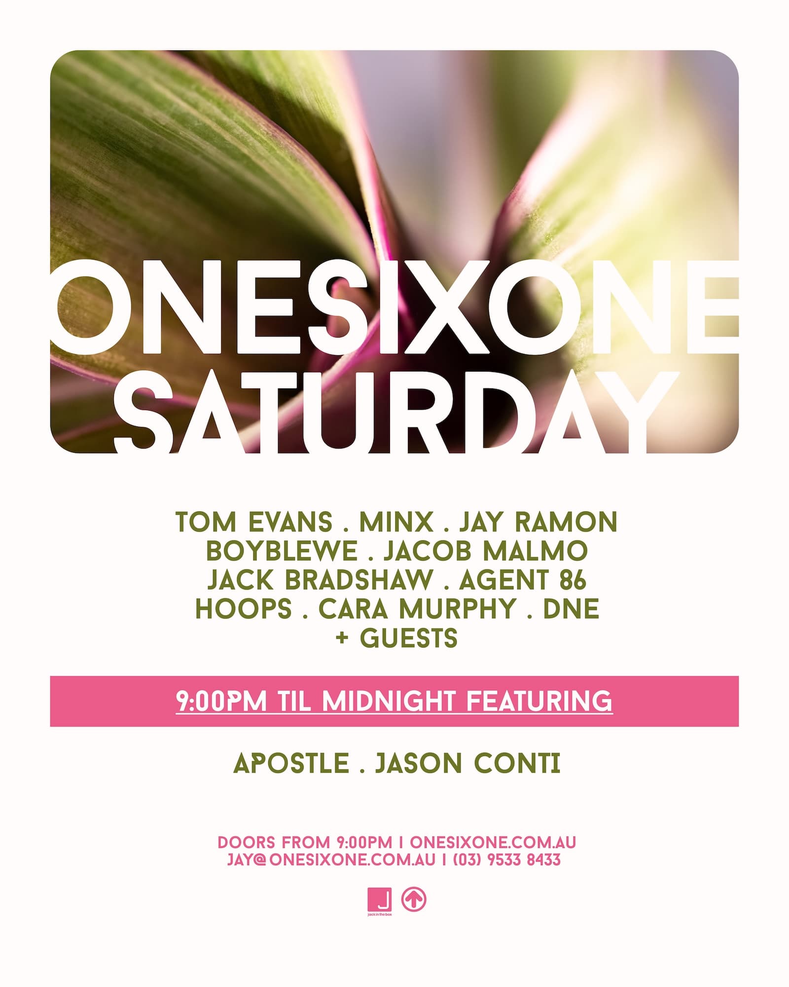 Audio Porn - onesixone Saturday's flyer