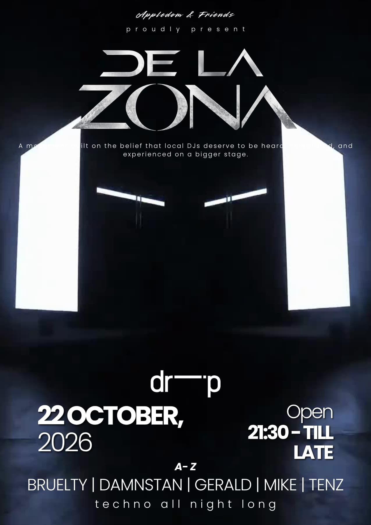 DE LA ZONA flyer