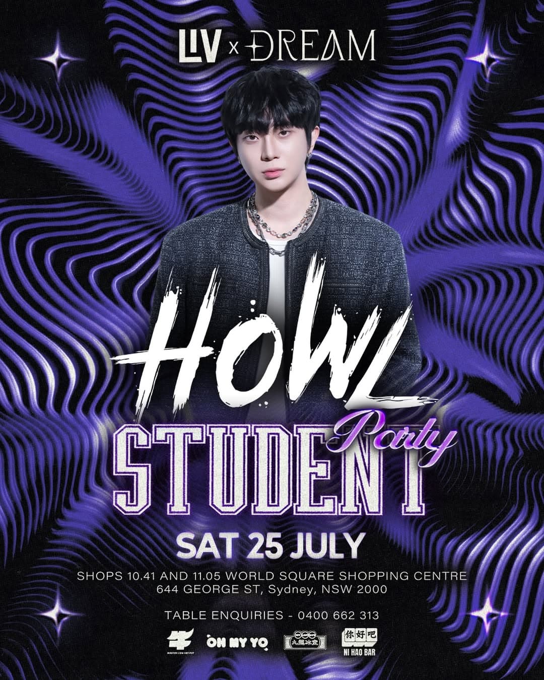 Sydney's biggest Student Party at LIV flyer