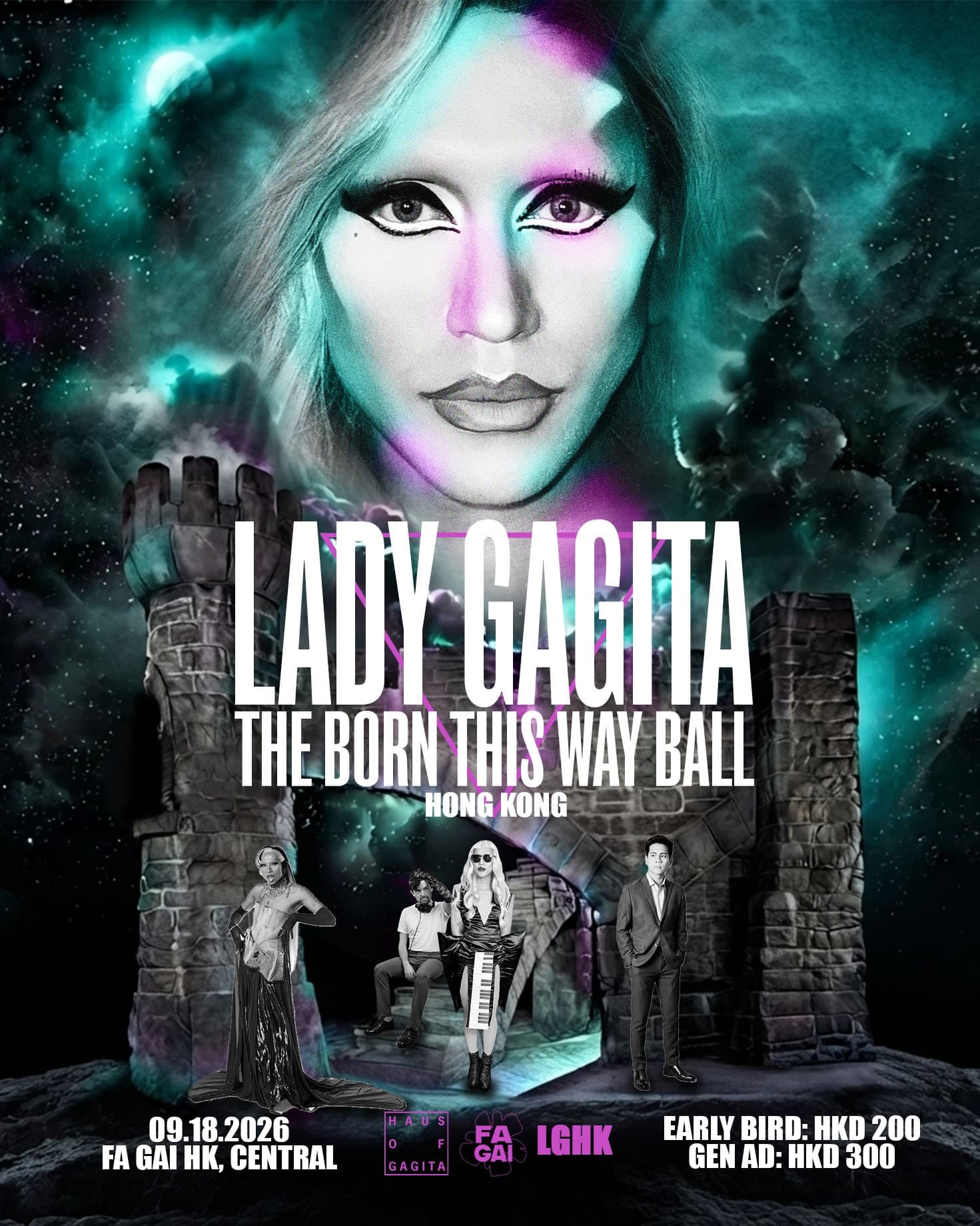 Lady Gagita: Born This Way Ball Hong Kong flyer