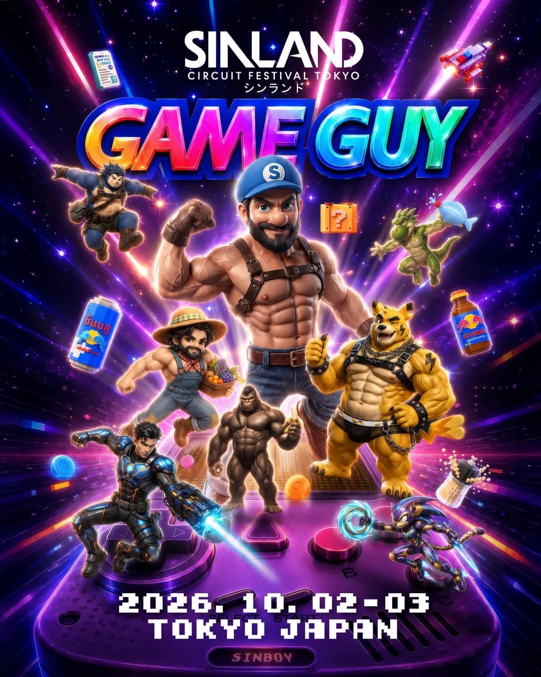 SINLAND TOKYO 2026 – GAME GUY flyer