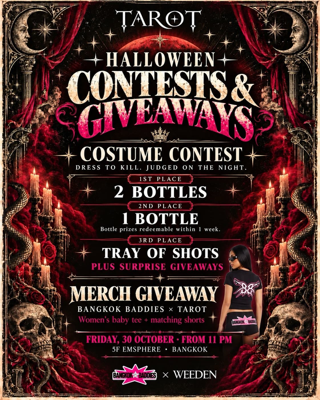 Bangkok Baddies Halloween at TAROT flyer - image 2 of 3
