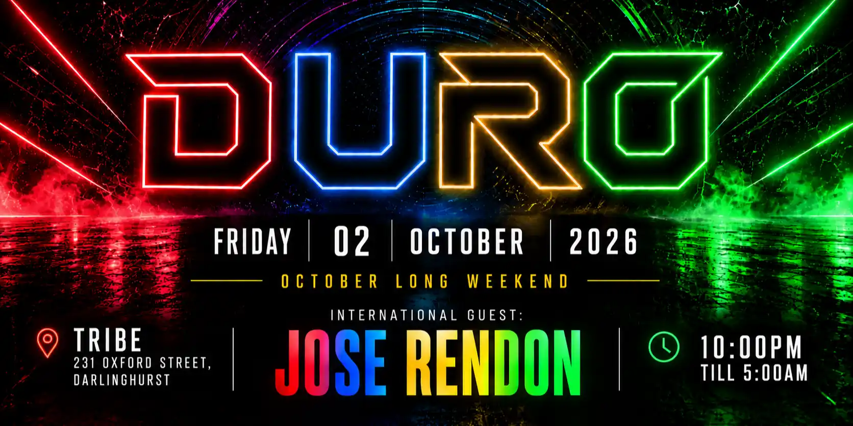 DURO ft JOSE RENDON flyer