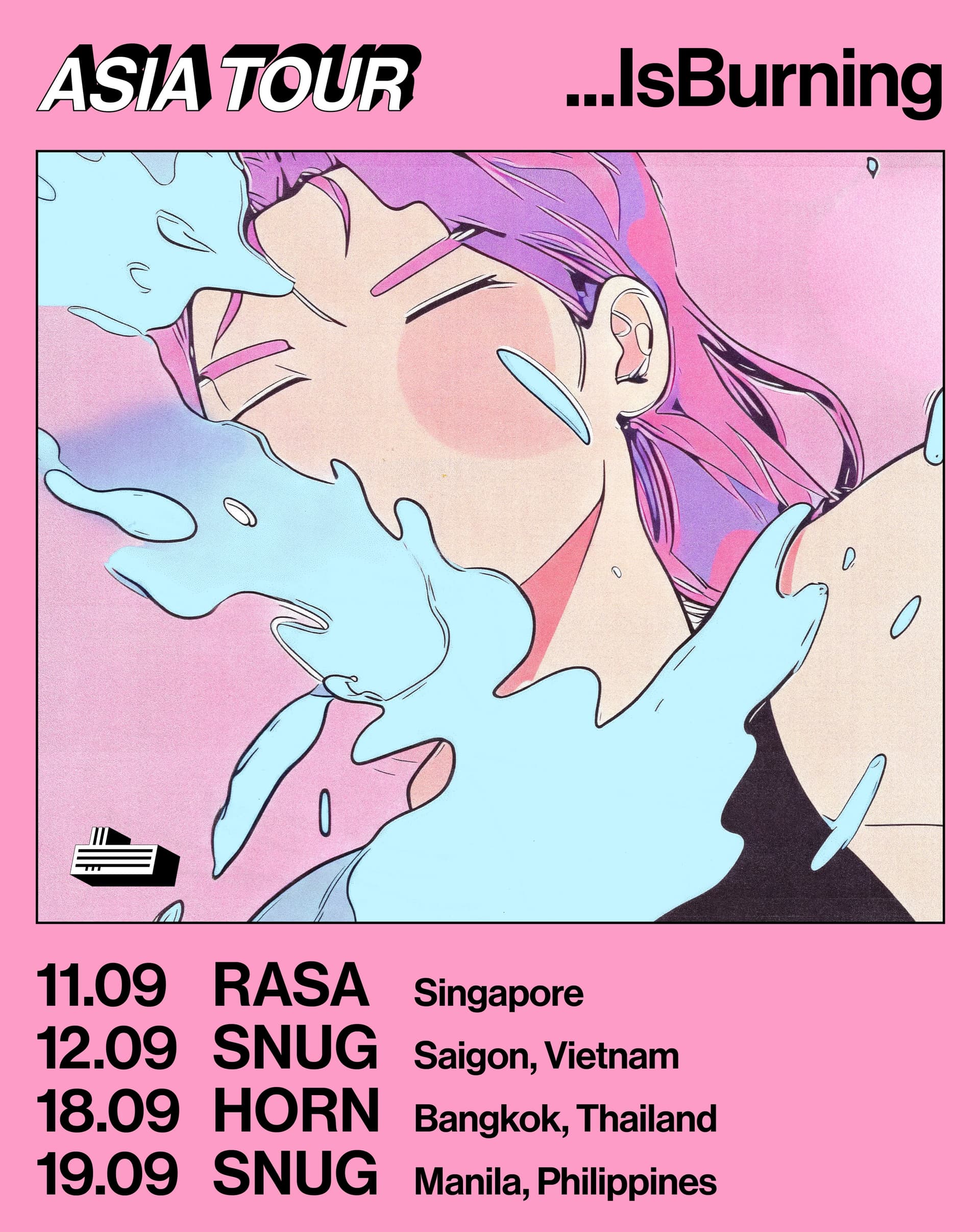 IsBurning Asia Tour flyer - image 2 of 5