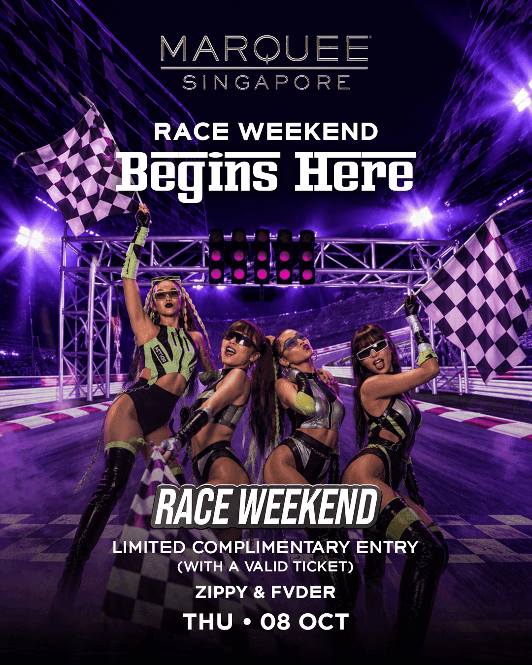RACE WEEKEND ZIPPY & FVDER flyer