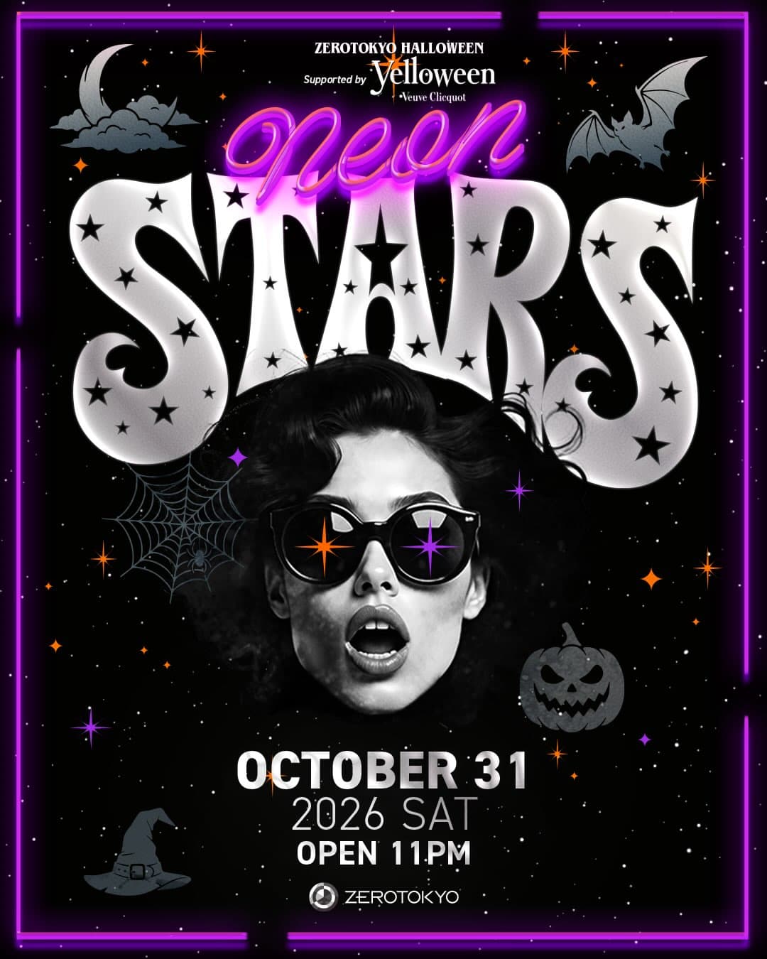 ZEROTOKYO Halloween Day 2: Neon Stars flyer - image 3 of 4