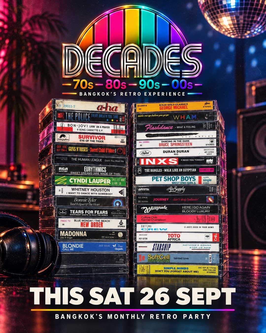 Press play on four decades flyer - image 2 of 4