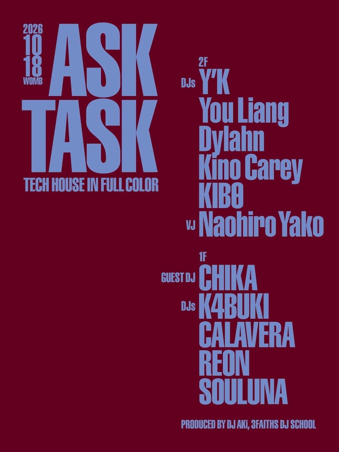 ASKT ASK (TECH HOUSE / HARD TECHNO) flyer