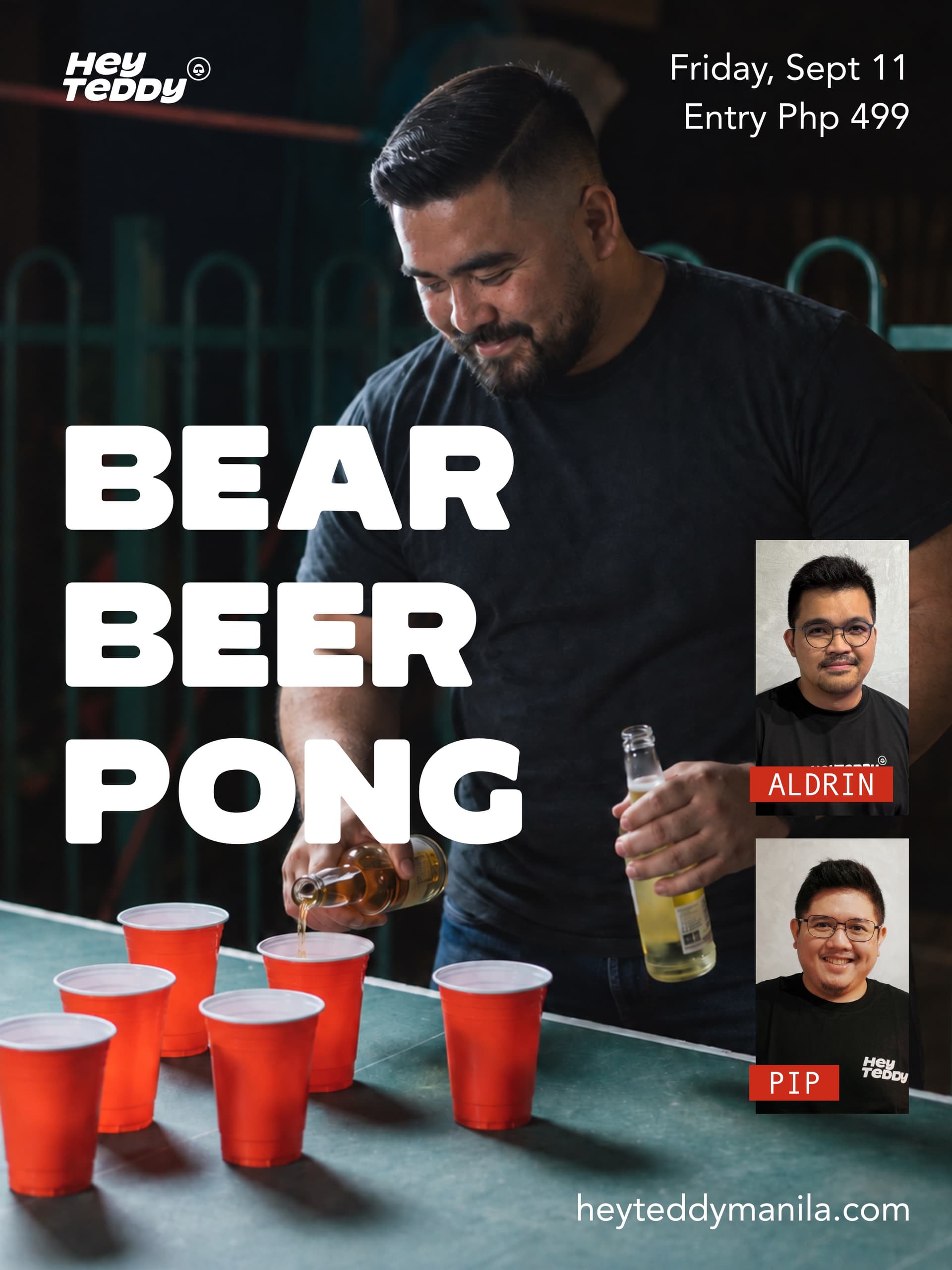 BEAR BEER PONG flyer
