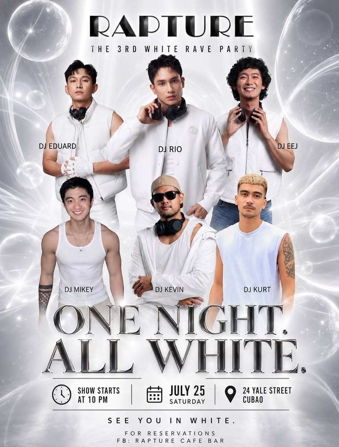 Rapture: The 3rd White Rave Party flyer
