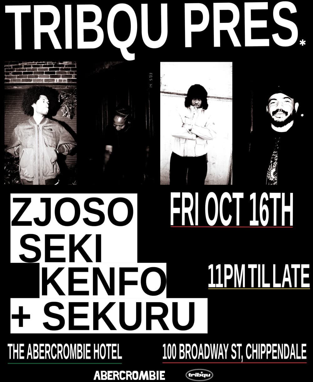 TRIBQU pres. Zjoso, Seki, Kenfo & Sekuru flyer