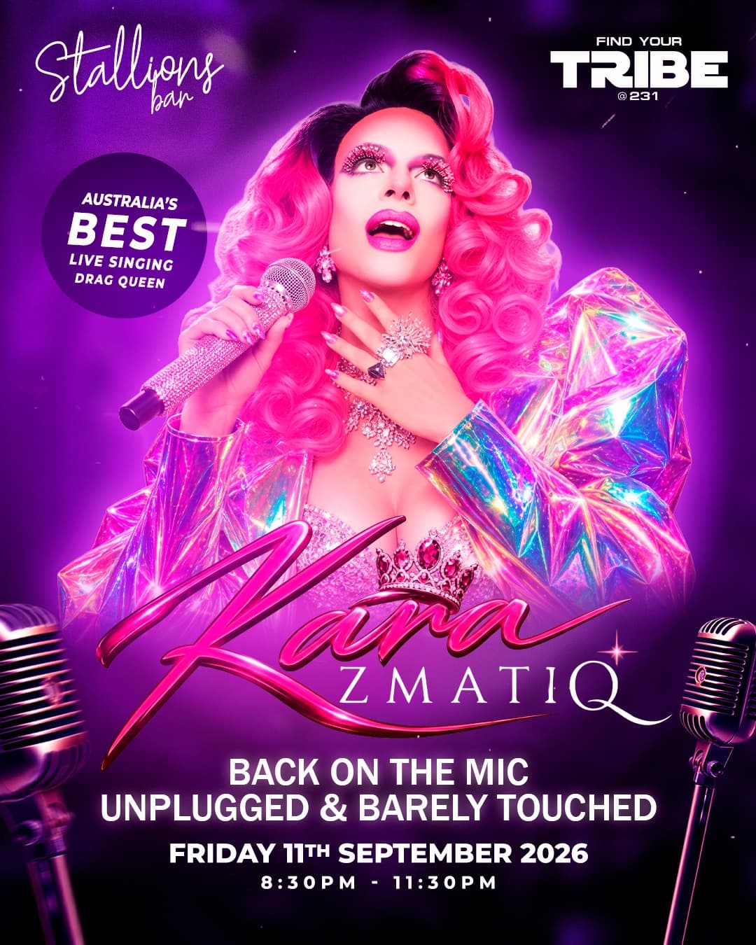 KARA ZMATIQ β BACK ON THE MIC flyer