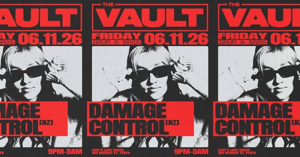 The Vault Fridays: Damage Control flyer