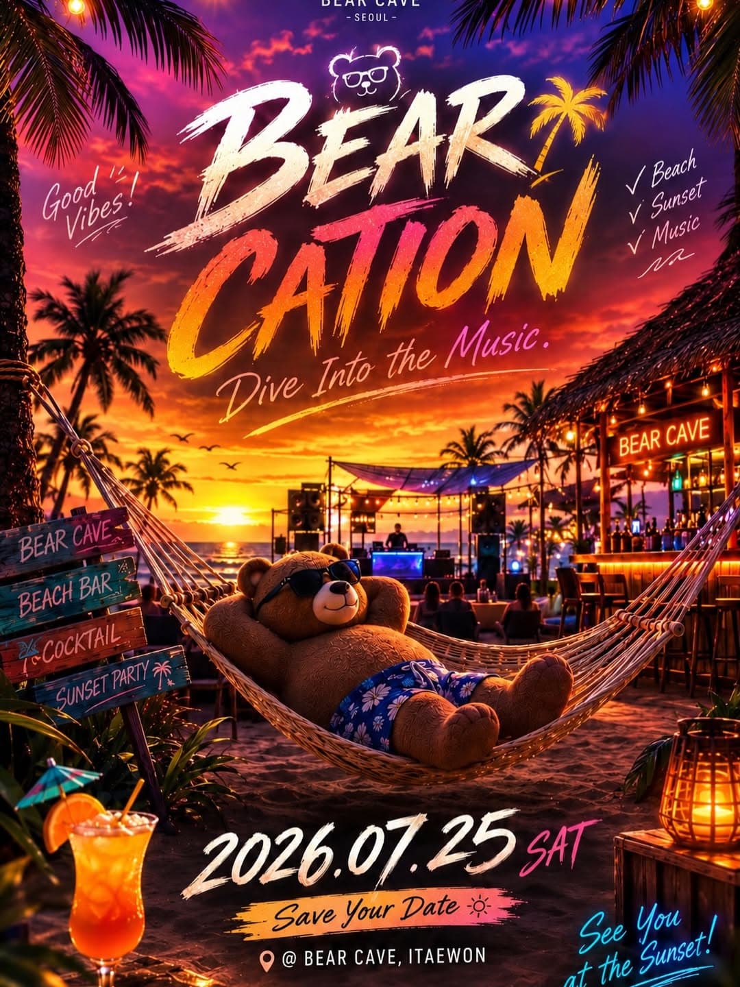 BEARCATION: Dive Into the Music flyer