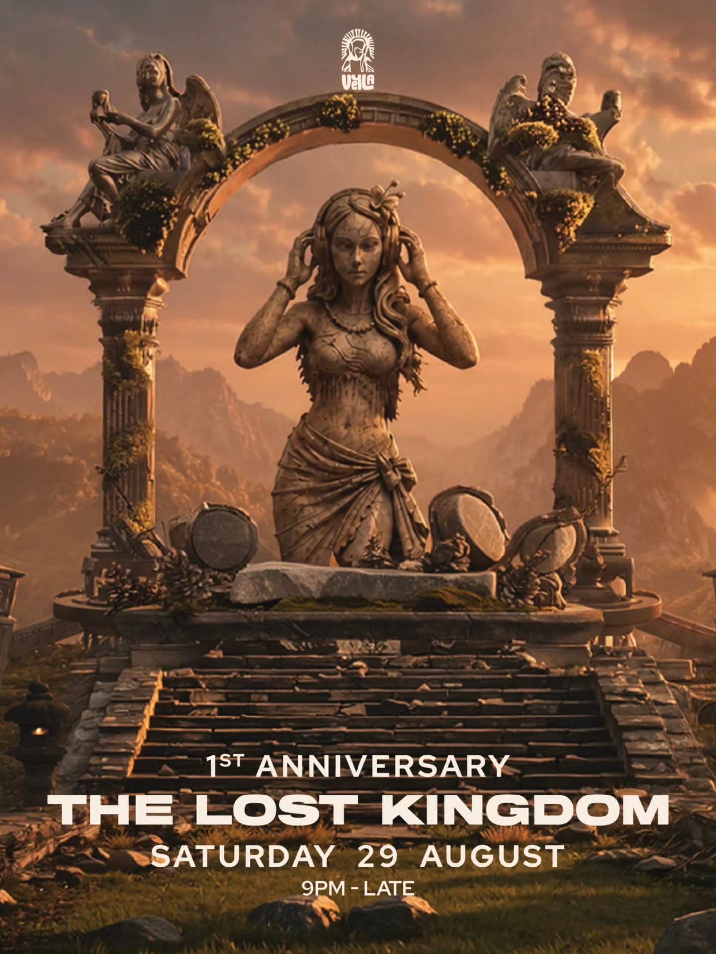 The Lost Kingdom - Veyla 1st Anniversary flyer